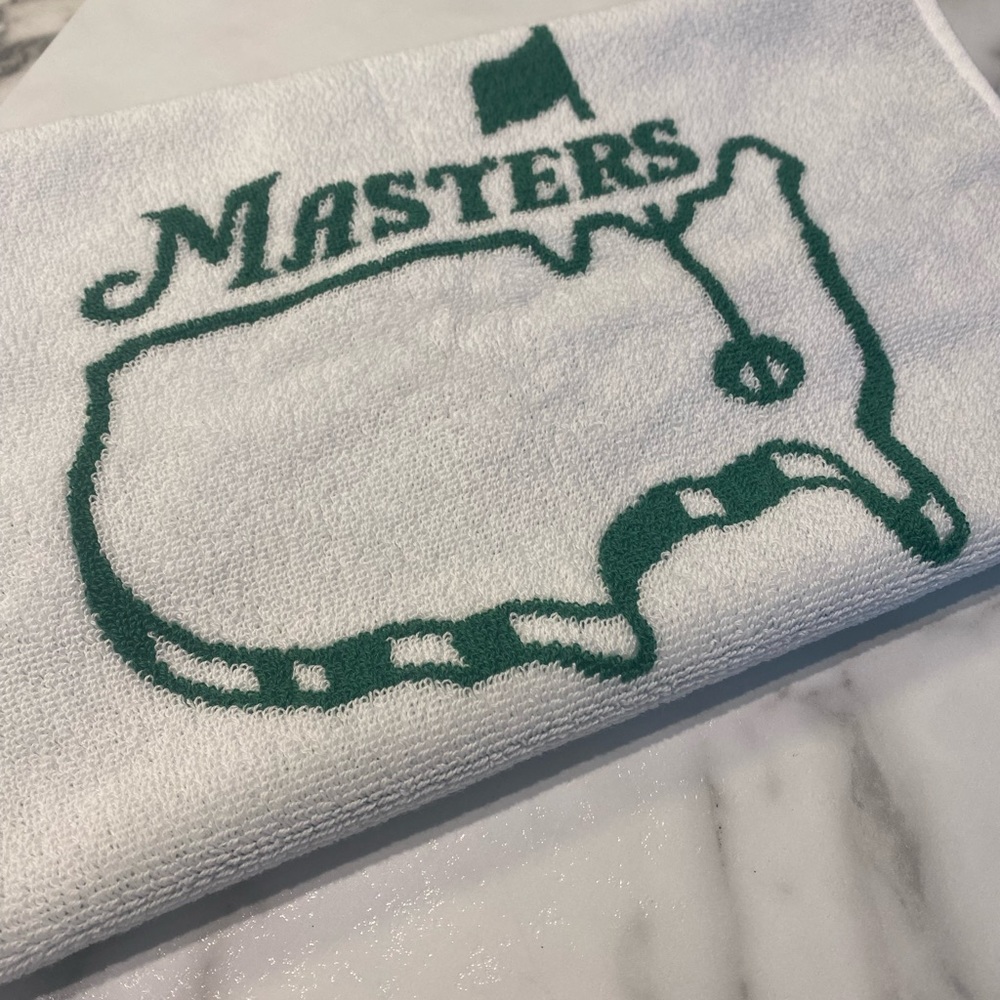 Official Masters woven golf bag towel